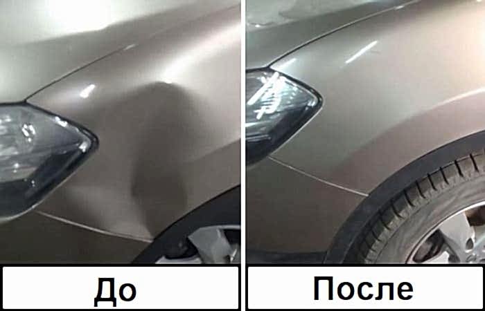 Сколько стоит вытянуть вмятину в Минске